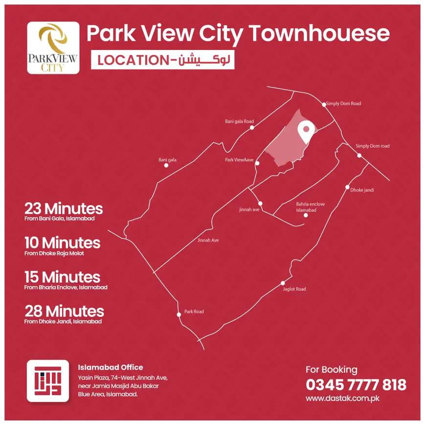 park view city townhouses location