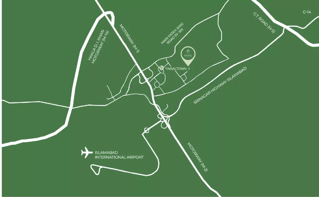 Faisal Heights Location Faisal Heights Location