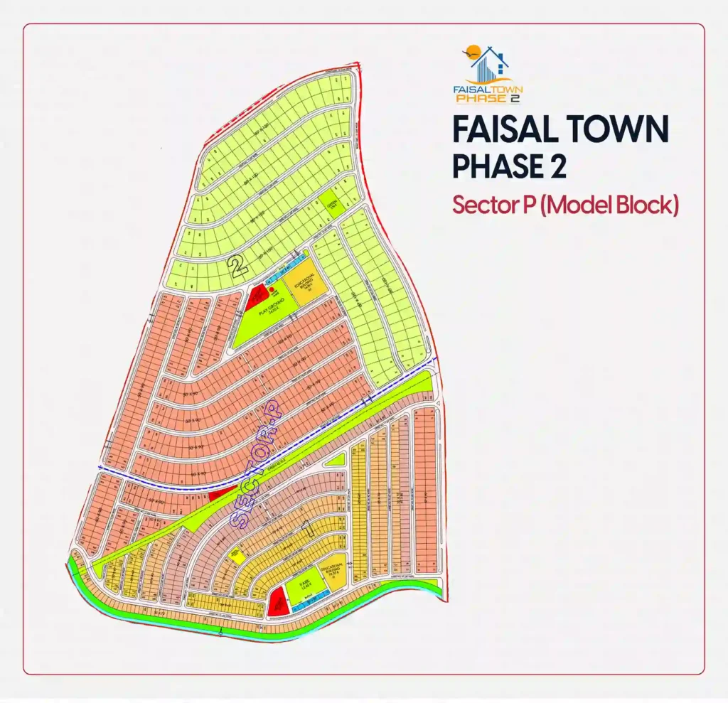 faisal town phase 2 sector p master plan faisal town phase 2 sector p master plan